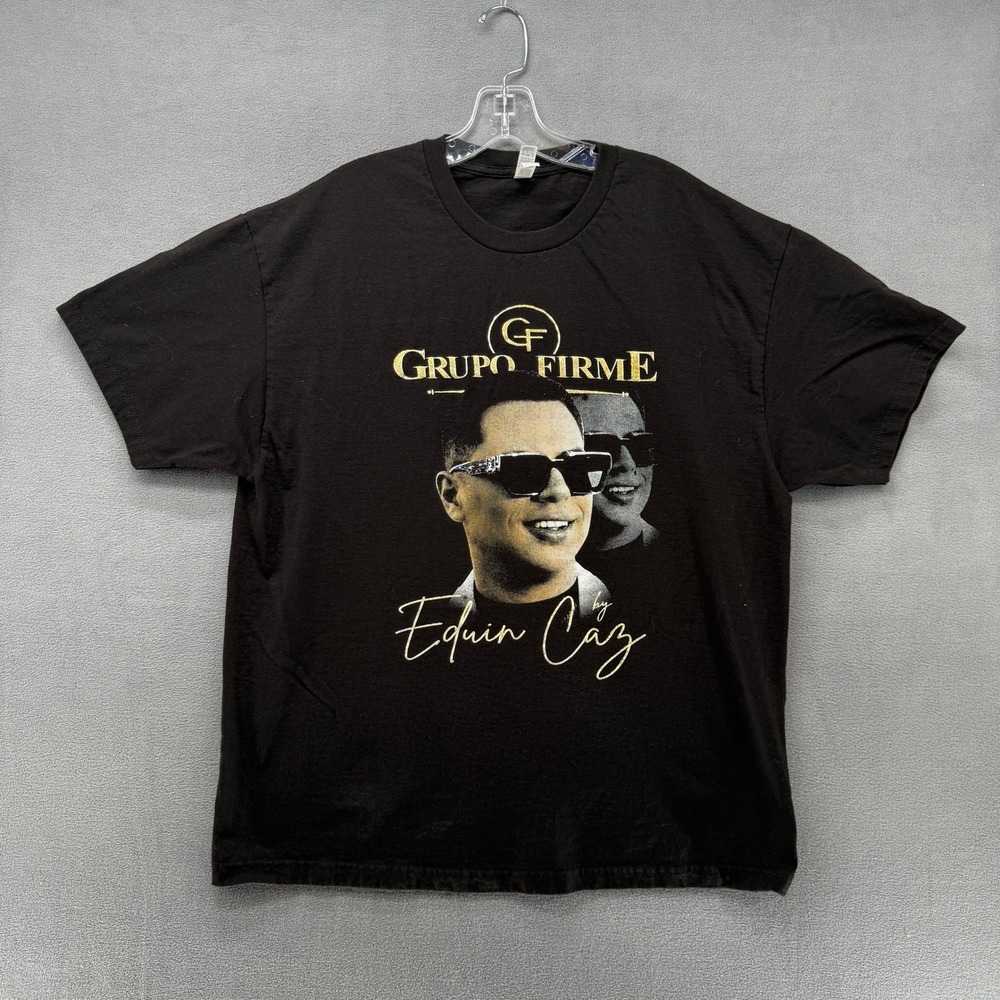 Grupo Firme‎ Edvin Caz T Shirt Black XL Ya Superame Enfiestados Tour 2022